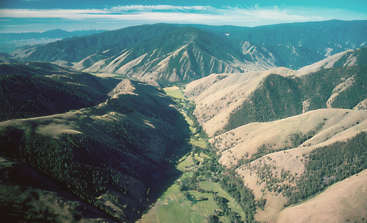 Aerial photo of the North Fork Salmon River