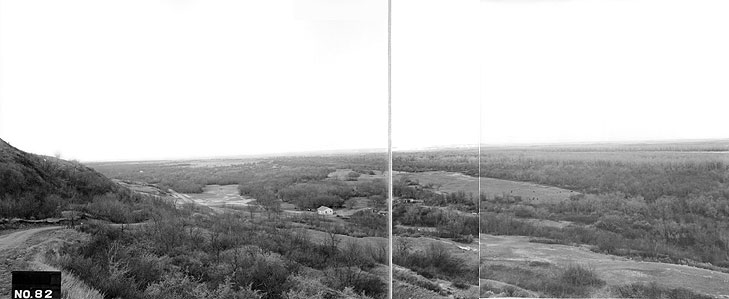 large, treed bottom on the Missouri River before dams